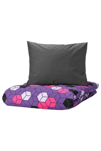IKEA BLÅSKATA multi-coloured 150x200/50x60 cm children's bedding set