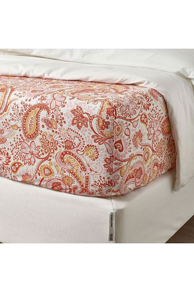 IKEA 90x200 cm Pink-White Elastic Sheet