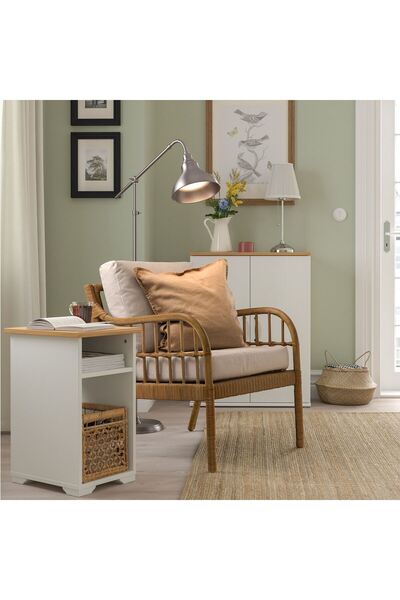 IKEA Yan Sehpa, Yükseklik: 58 cm  Uzunluk: 40 cm  Genişlik: 32 cm