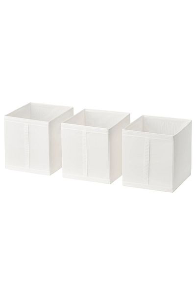 IKEA SKUBB box set, white, 31x34x33 cm, 3 pieces