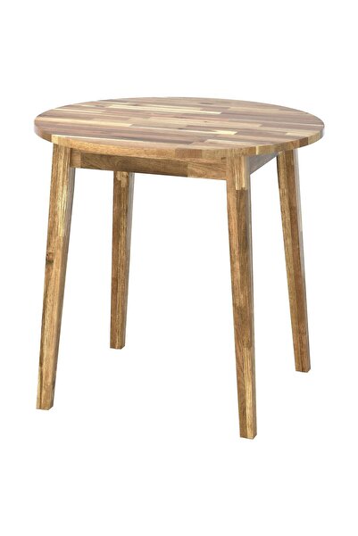 IKEA yuvarlak mutfak masası, akasya, 2-4 kişilik, 80 cm