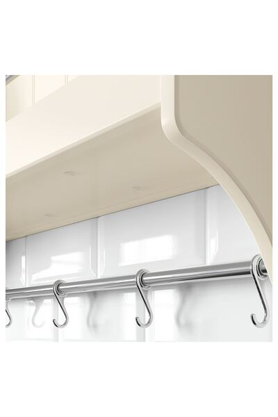 IKEA tabak rafı, kırık beyaz, 80x100 cm