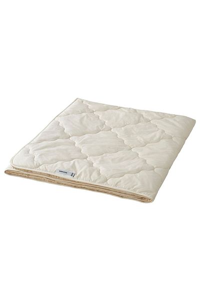 IKEA single size wool quilt, off white, 150x200 cm