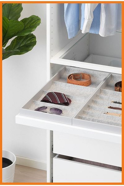 Alony Home Komplemenet Cabinet/Shelf Unit with Compartments 15 X 53 X 5 Cm Light Gray