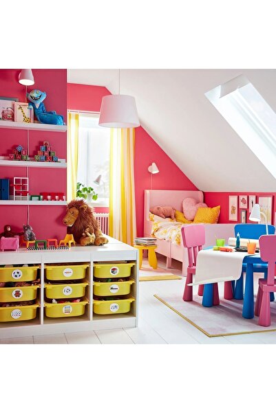 IKEA AKDENİZ BUSUNGE açık pembe 80x200 cm uzayabilen çocuk karyolası