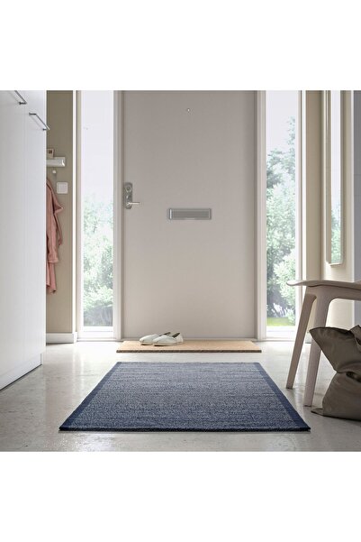 IKEA Yolluk, Mavi, Uzunluk: 150 cm  Genişlik: 80 cm, %100 pamuk