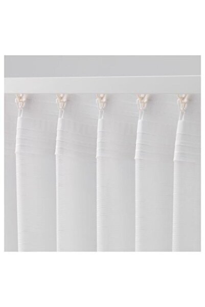 IKEA Tül Perde-fon Perde /2 Kanat, Beyaz Renk 145x300 Cm