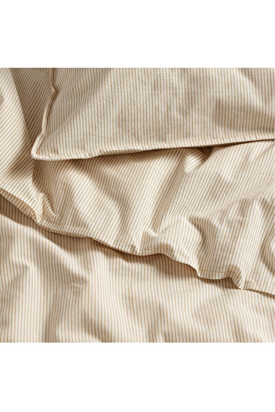 IKEA BERGPALM tek kişilik nevresim seti 150x200 sarı-beyaz