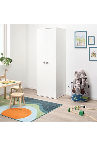 IKEA çocuk gardırobu, beyaz, 60x51x178 cm