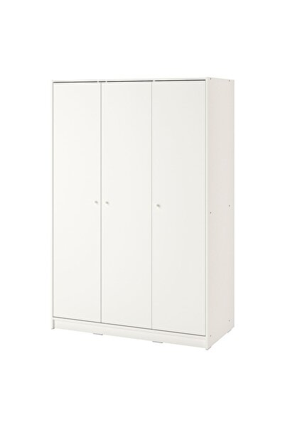 IKEA Gardırop, beyaz, Genişlik: 117 cm  Derinlik: 55 cm  Yükseklik: 176 cm