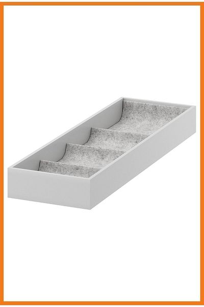 Alony Home Komplemenet Cabinet/Shelf Unit with Compartments 15 X 53 X 5 Cm Light Gray