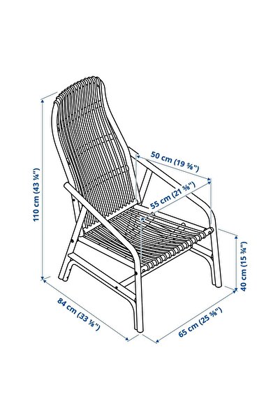IKEA rattan koltuk, rattan, GRYTTOM minderli yenilenebilir doğal bir malzemedir