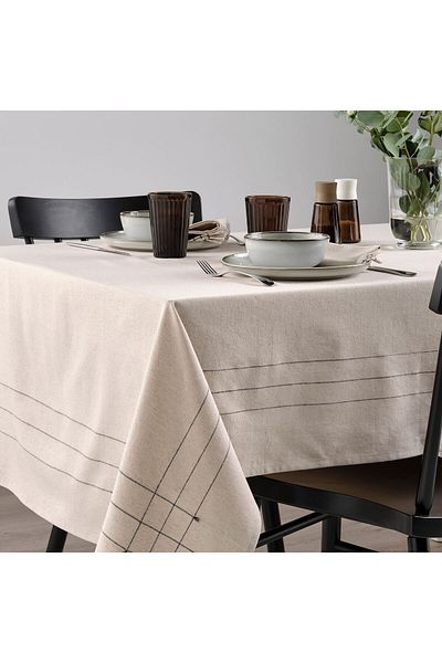 IKEA Τραπεζομάντηλο Φυσικό Σκούρο Γκρι 145x240 cm