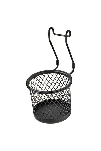 IKEA Στήριγμα μαχαιροπήρουνων Hultarp, Μαύρο 14x16 cm, Μεταλλικό συρμάτινο καλάθι μεταξύ πάγκου