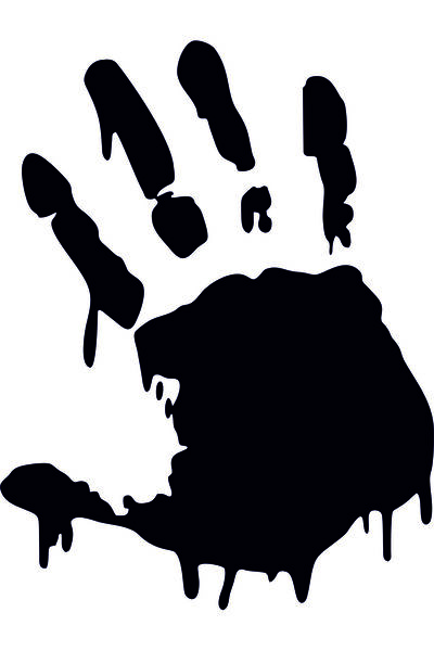 Birim Matbaa Hand Fingerprint Auto Sticker (27X20 cm)