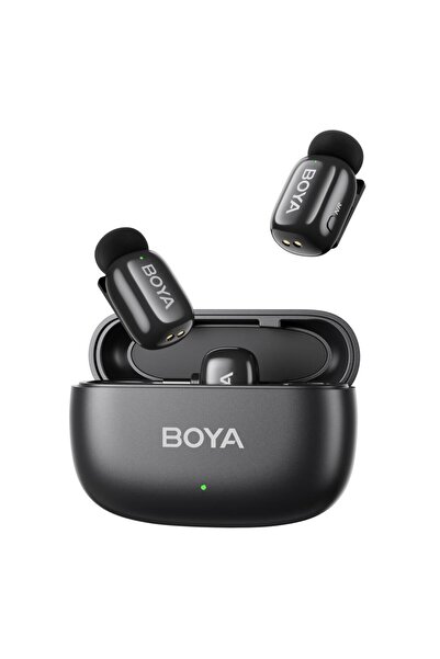 BOYA Mini Wireless Yaka Mikrofonu - Siyah