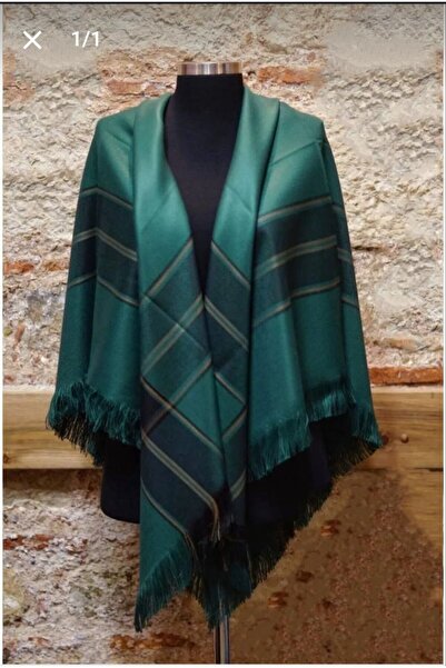 Nilbutik Şal de umăr cu model de culoare kaki - Love2373