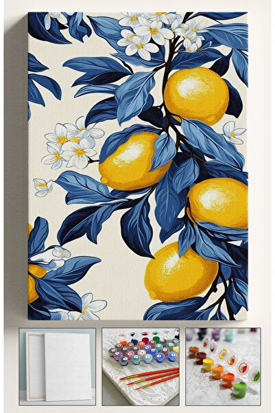 Akihabara Sayılarla Boyama Hobi Seti Çerçeveli Numaralı Tuval Fırça Boya Dahi...