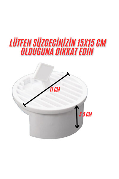 DESIPHON 15x15  Süzgeçler  İçin Gider Kapağı, Yer Süzgeci, Izgarası Gider Kap...