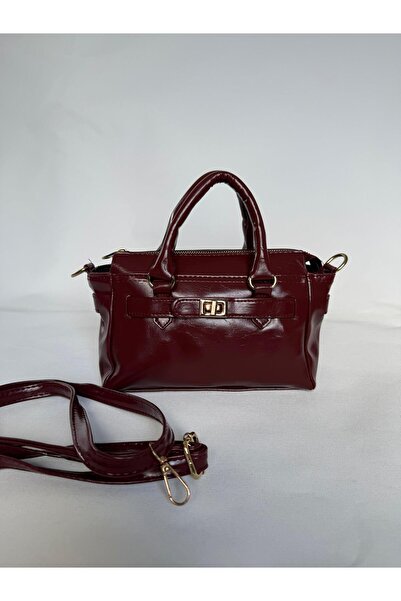 melecco حقيبة كروس بإبزيم باللون العنابي، حقيبة كاندين كاندين، حقيبة هدايا نس...