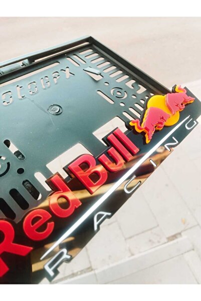 3ALAZERPLEKSİ Motor Plakalik Red Bull Takmati̇k Pleksi̇ 3d Kabartma Lazer Kesi̇m