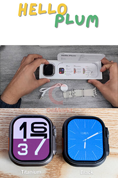 GoMarkt Hello Watch 5G Android Akıllı Saat Sim Kartlı Wifi Özellikli Kameralı 2.04" Ekranlı Akıllı Saat 49MM