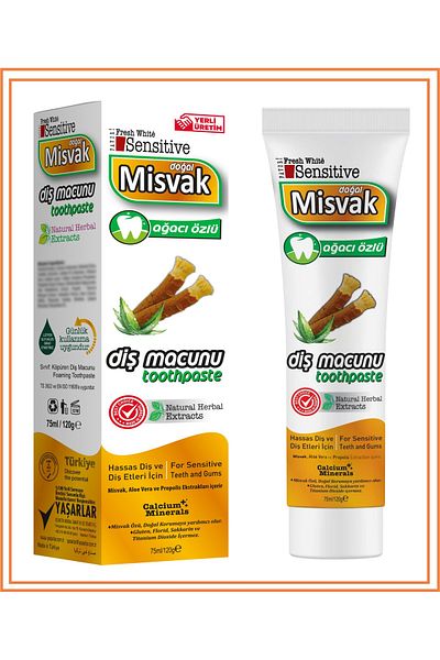 Fresh White Toothpaste with Miswak Extract 75 Mş