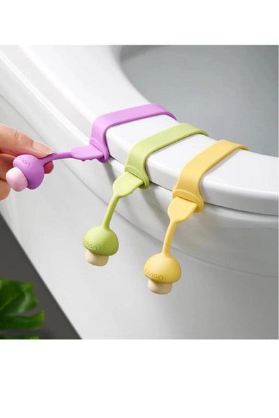 optana Hygienic Mushroom Design Toilet Seat Lift Apparatus Holder