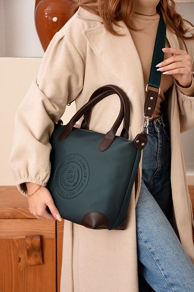 Bagzone Just Polo Justpolo Γυναικεία τσάντα ώμου μεγάλου μεγέθους με ρυθμιζόμενο μακρύ λουράκι