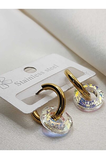 ZÜLİSCH SİMLİ ÇELİK HALKA KÜPE GOLD