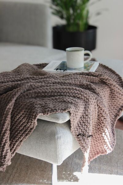 Milky Way Home Art Puffy Fine /battaniye | Triko B. | Baby Blanket | Knıtted ...