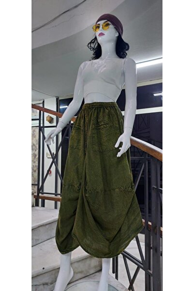 EREN STYLE Індійська етнічна шальвар-спідниця з кишенями