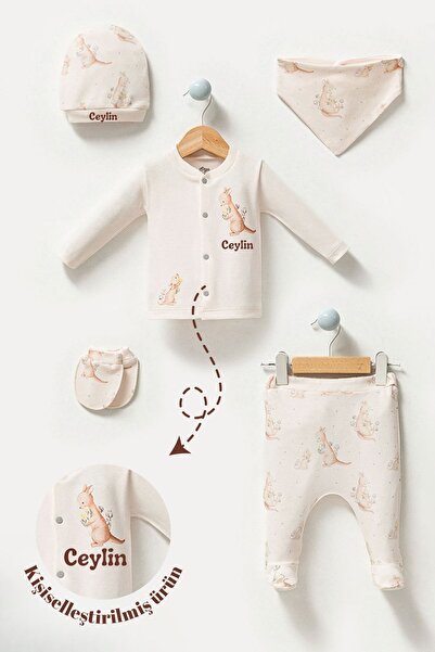 Minytrendy Kız Erkek Bebek Isimli 5 Parça Yenidoğan Hastane Çıkış Seti Bebek ...