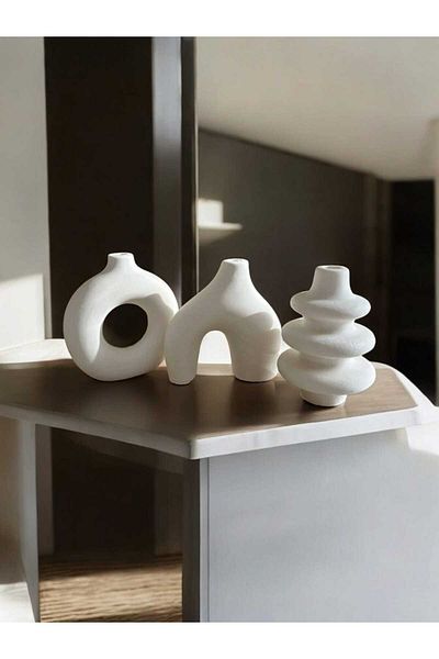 La Bienne Silicone Mold Minimal Vase Set 3 Pieces Mold 10 cm
