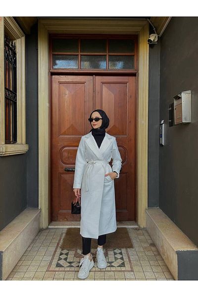 TANISA Vesta Quilted Trench Coat Tns-4344