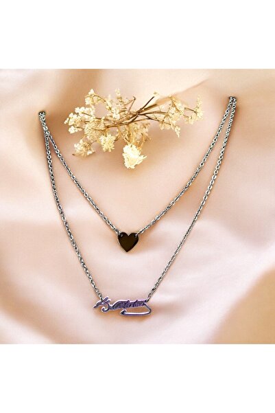 MODA Çift Katman K.Atatürk Yazılı Kolye