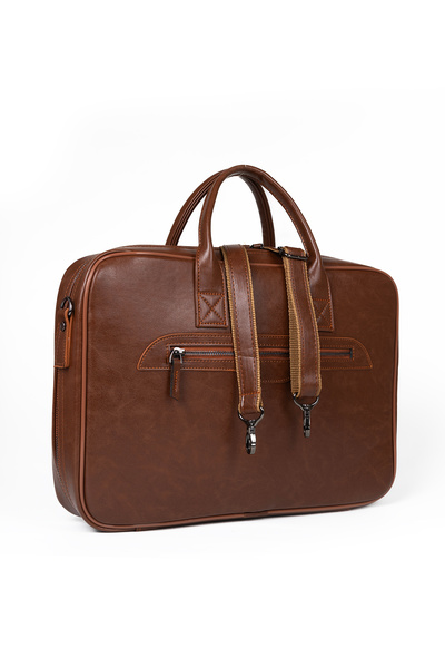 markopal - better together منظم ماك بوك للجنسين مقاس 15.6 بوصة و16 بوصة - حقيبة كمبيوتر محمول بلون أسمر