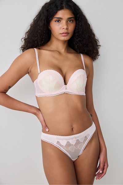 Penti Pinker Push-Up-BH von Heart – Loves Paris-Kollektion