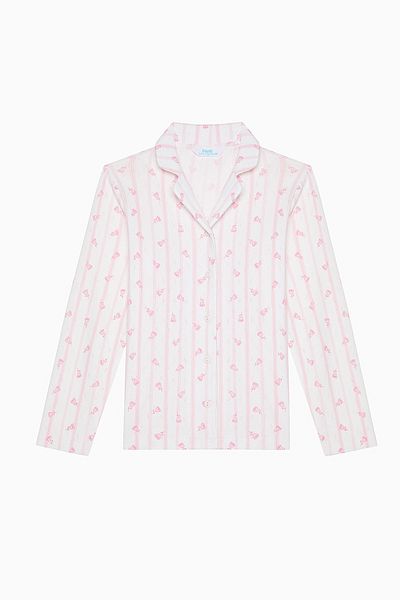 Penti Roses Shirt Off-White-Pyjama-Set für Mädchen