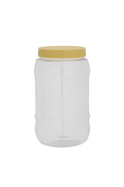 ROYALFORD Round Air-Tight Pet Jar, 3000ml Plastic
