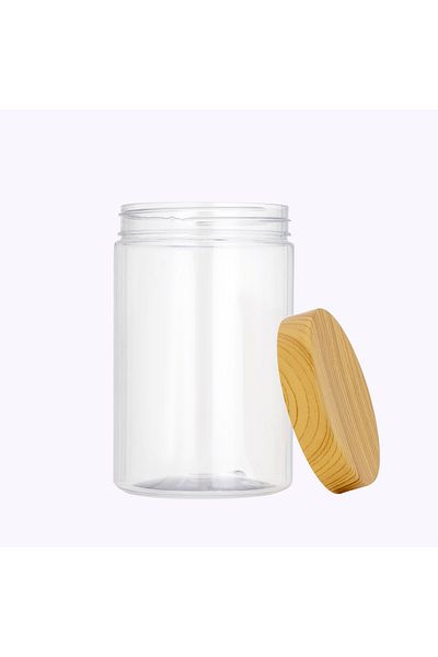 ROYALFORD Round Air-Tight PET Jar, 800ml Plastic Container, RF10509