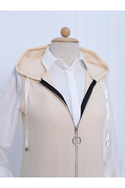 Modamorfo Hooded Combed Cotton Vest