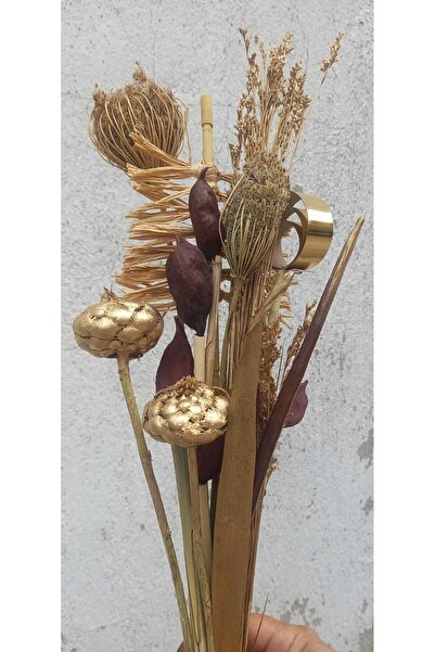 kutmen Tropik Bitkilerden Oluşma Vazoluk Arajman Kuru Çiçek Demedi