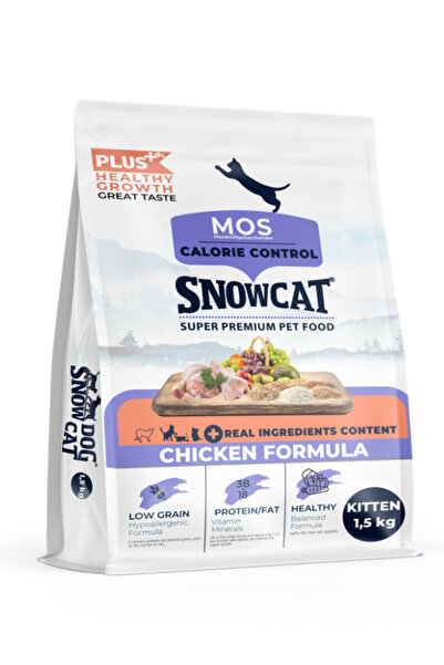 Snow Cat Plus Düşük Tahıllı Yavru Tavuklu Kedi Maması 1,5 Kg