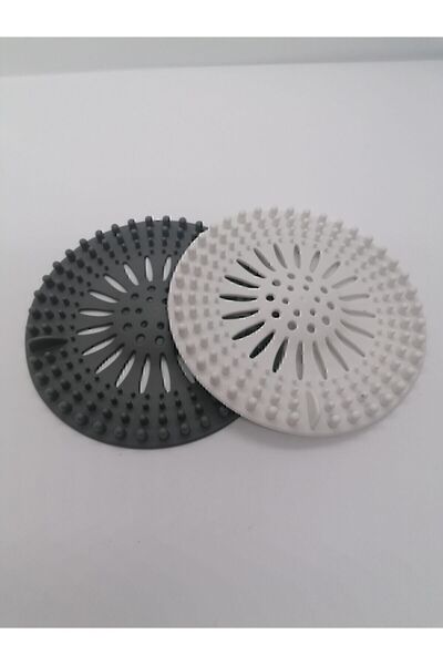 Genel Markalar LEON LİFE Yuvarlak Kaymaz Silikon Evye Küvet Banyo Lavabo Silikon Süzgeci