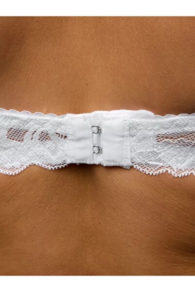 MİSTİRİK Espera Model Daily Άνετο Δαντελένιο Λεπτομερές Σουτιέν Εκρού Χρώμα