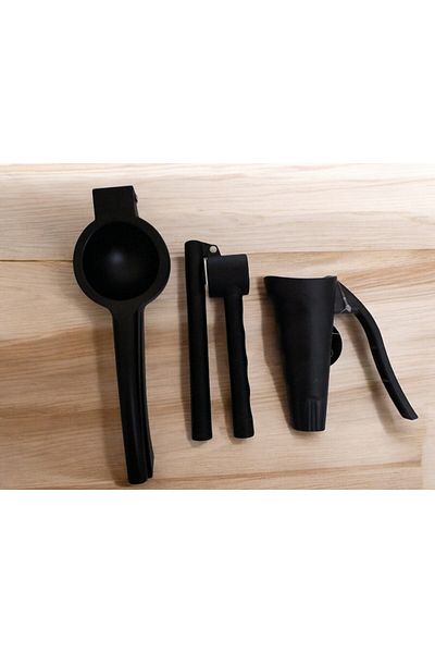 Leony 3 Pieces Lemon Squeezer, Garlic Masher, Nut and Walnut Crusher