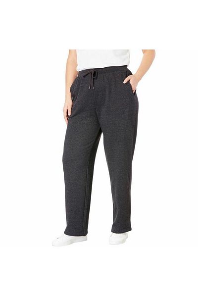THE WHITE Men's Straight Leg Anthracite Plus Size Sweatpants