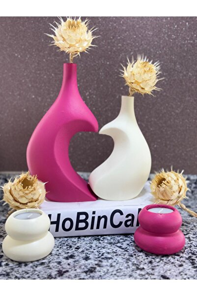 BLANJ Dear Vase - Heart Fusya-Cream