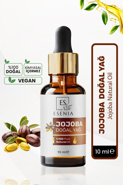 ES ESENIA زيت الجوجوبا 100% نقي وطبيعي زيت أساسي نباتي من الجوجوبا 10 مل